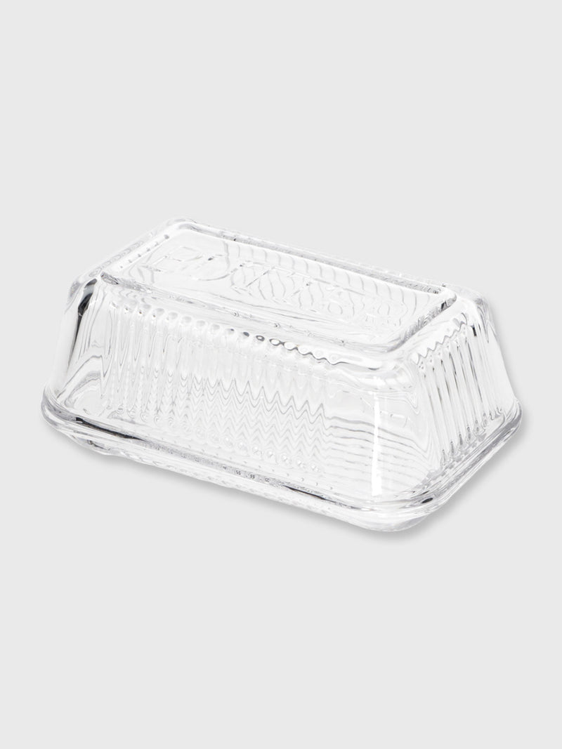 Traditional Glass Butter Dish