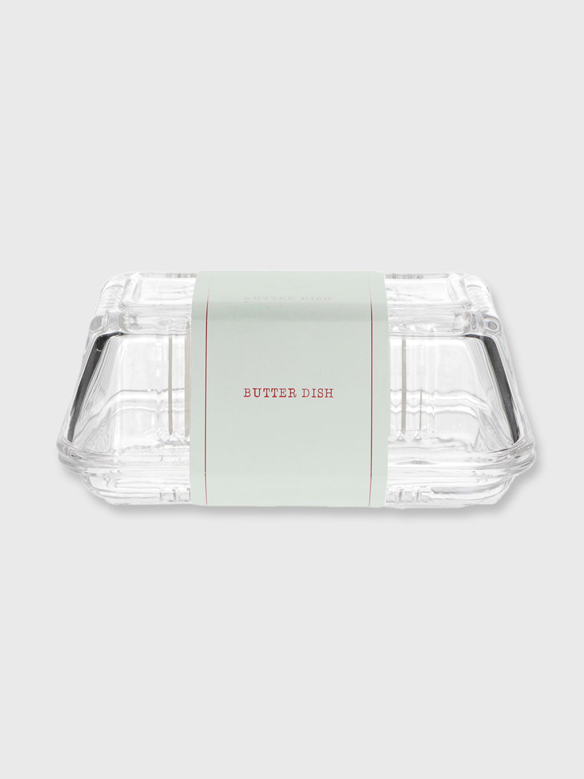 Traditional Glass Butter Dish