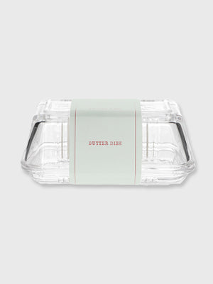 Traditional Glass Butter Dish