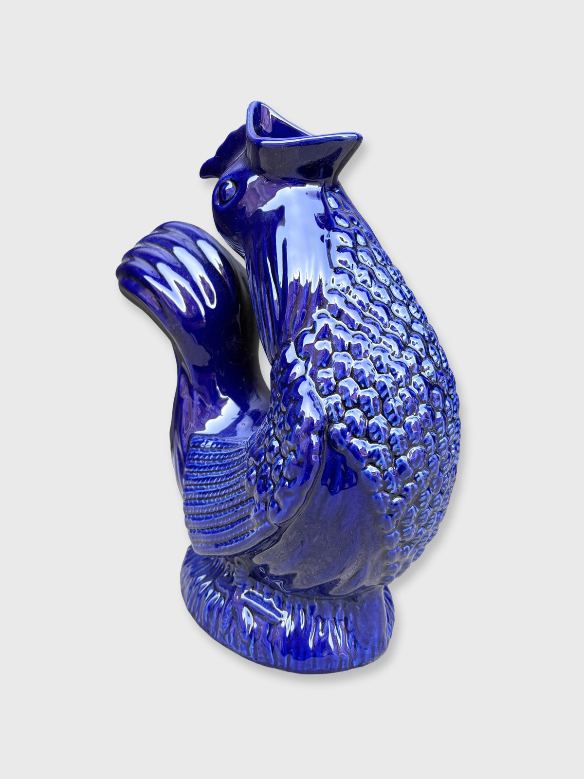 Gluggle Jug 'Cluckle' Cockerel Jug - Cobalt Blue