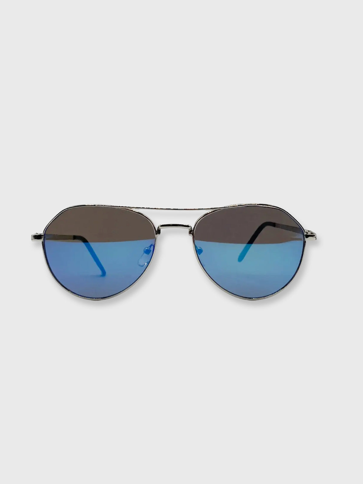 Sunglasses Aviator - Blue Mirrored Lenses / Gold Frame