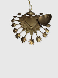 Golden Heart Milagros Ex-Voto Wall Decoration Locket