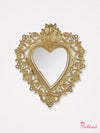 Mirror Ex Voto Golden Heart - Gold