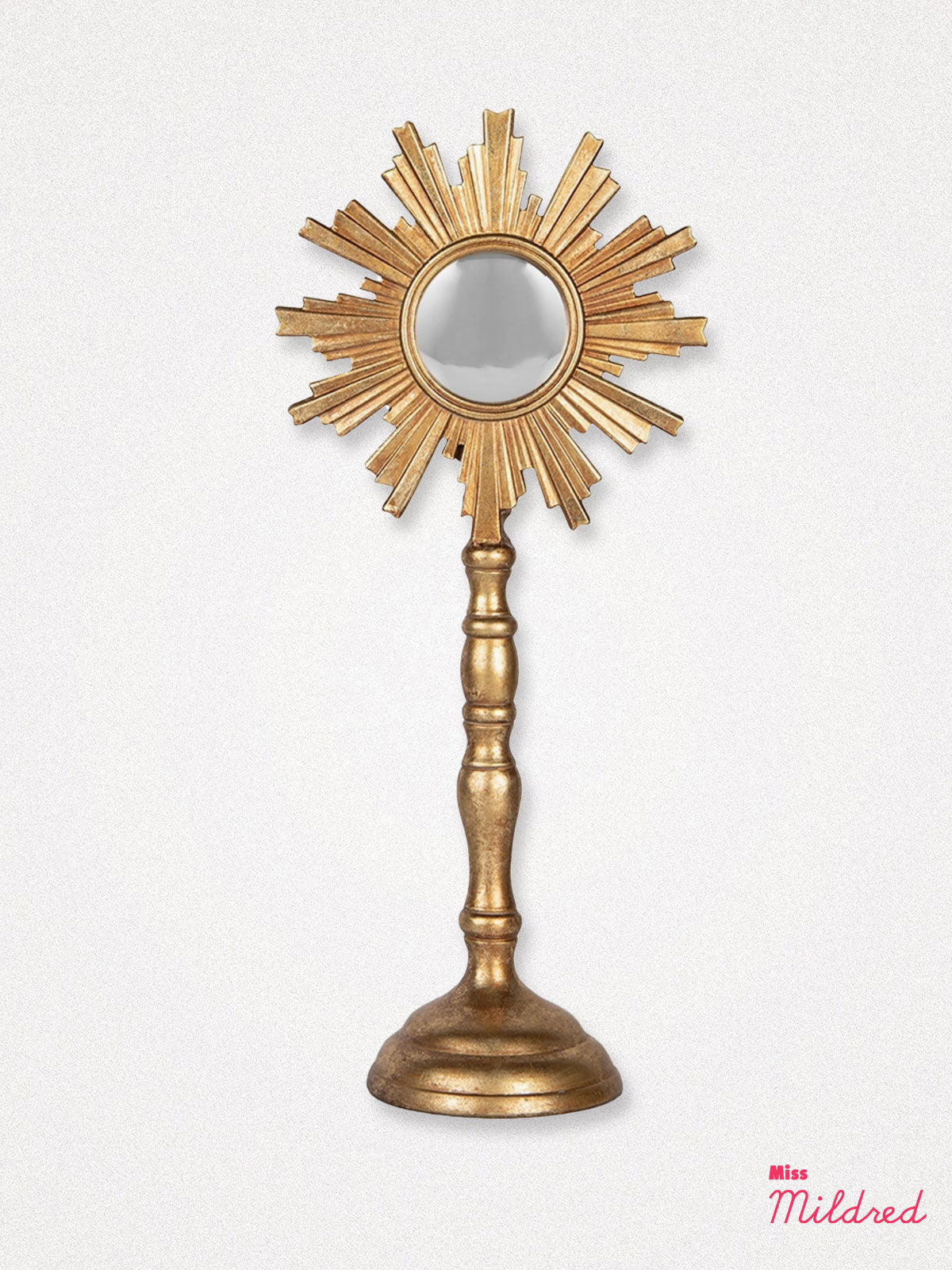 Golden Sun Burst Ray Dressing Table Mirror