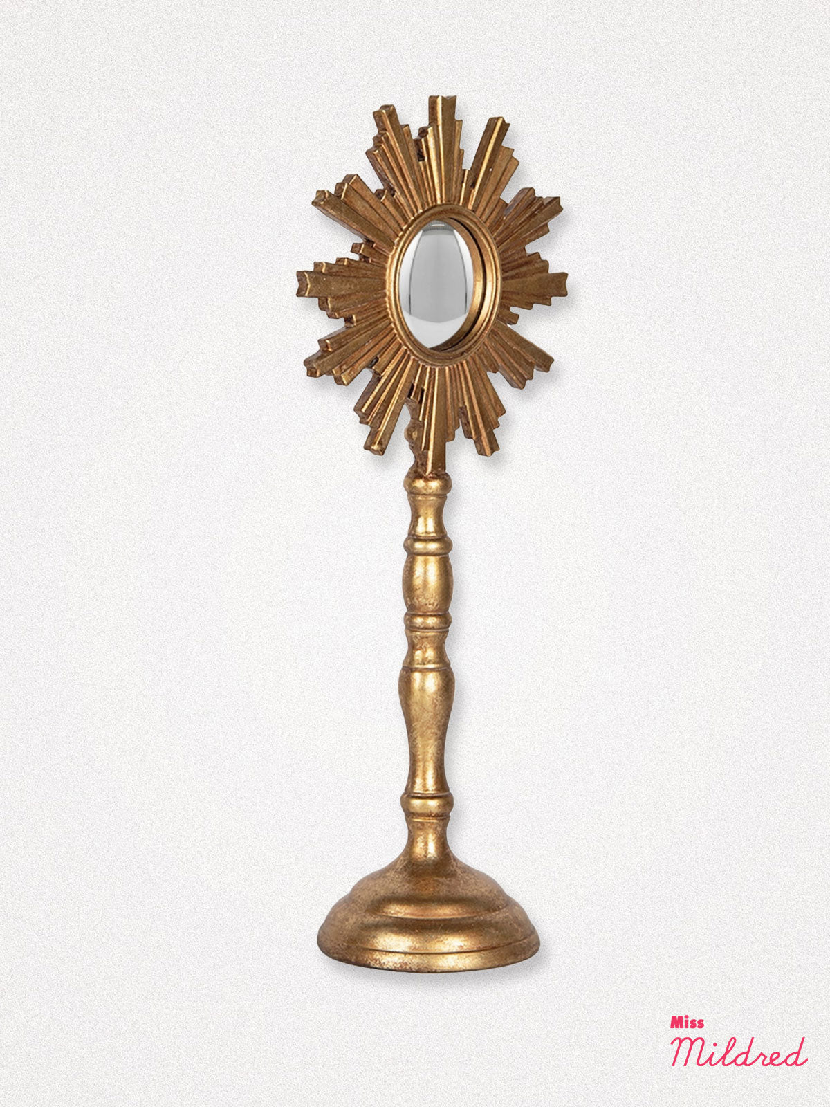 Golden Sun Burst Ray Dressing Table Mirror