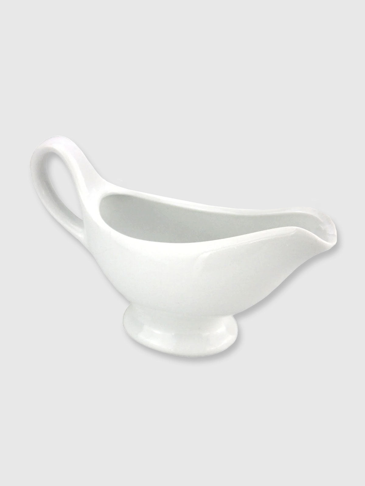 White Ceramic Gravy Boat Jug