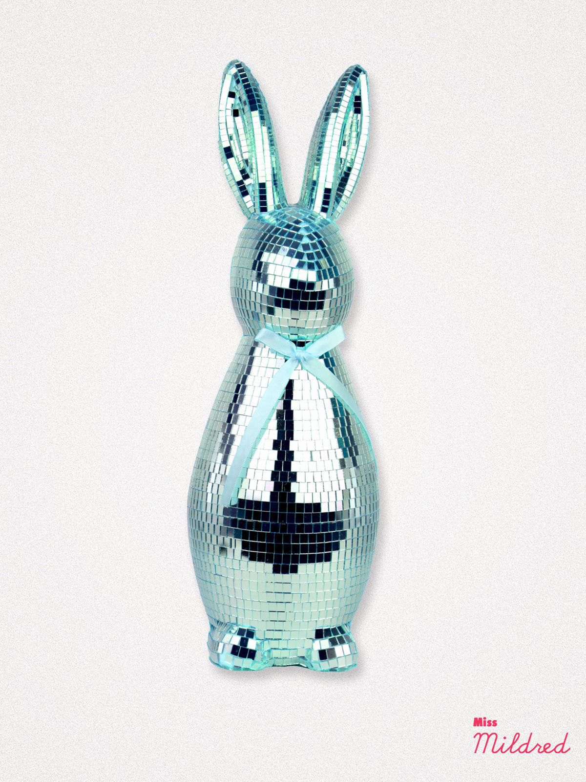 Disco Bunny Rabbit 42cm Statue - Turquoise