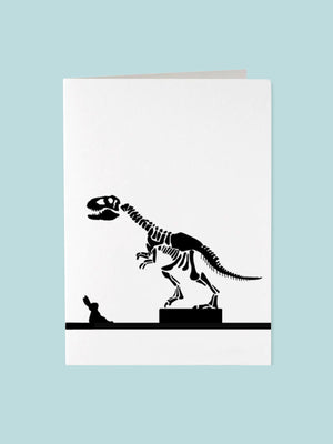 HAM Rabbit Greeting Card - Dinosaur