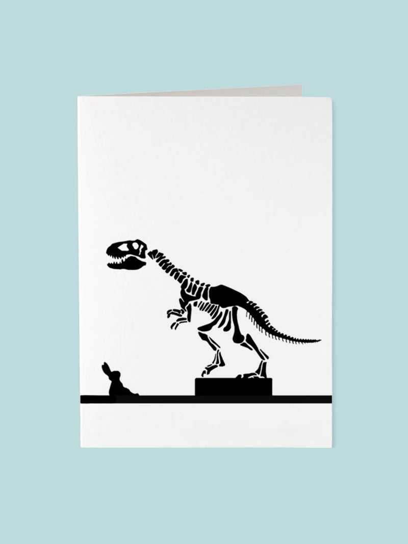 HAM Rabbit Greeting Card - Dinosaur