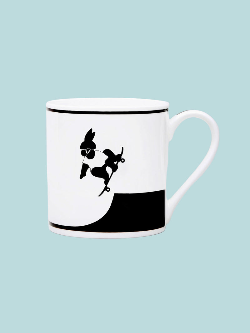 HAM Rabbit Mug - Skateboarding