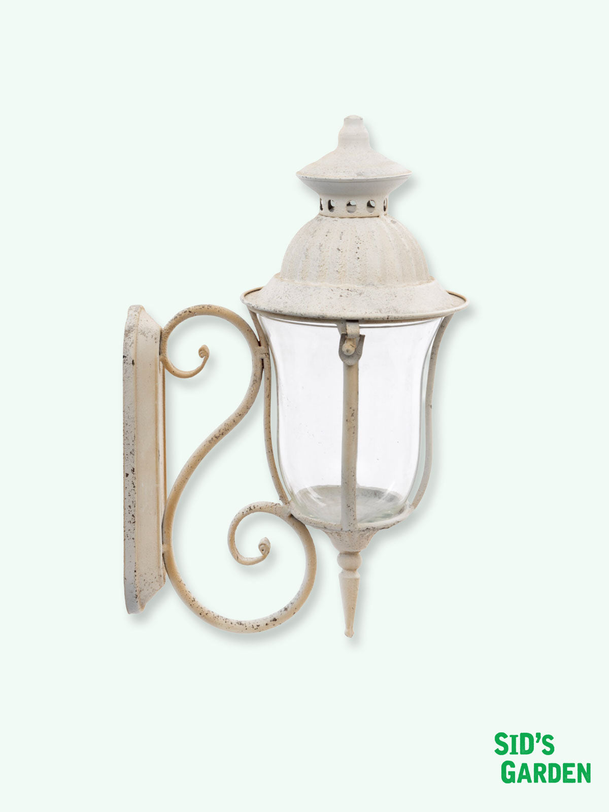 Victorian Style Wall Garden Lantern - White