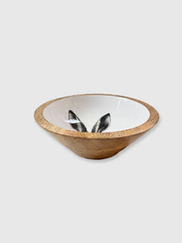 Hare / Rabbit Wooden Bowl - 17cm