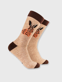 Hare Socks - Portrait of A Leveret