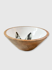 Hare / Rabbit Wooden Bowl - 23cm
