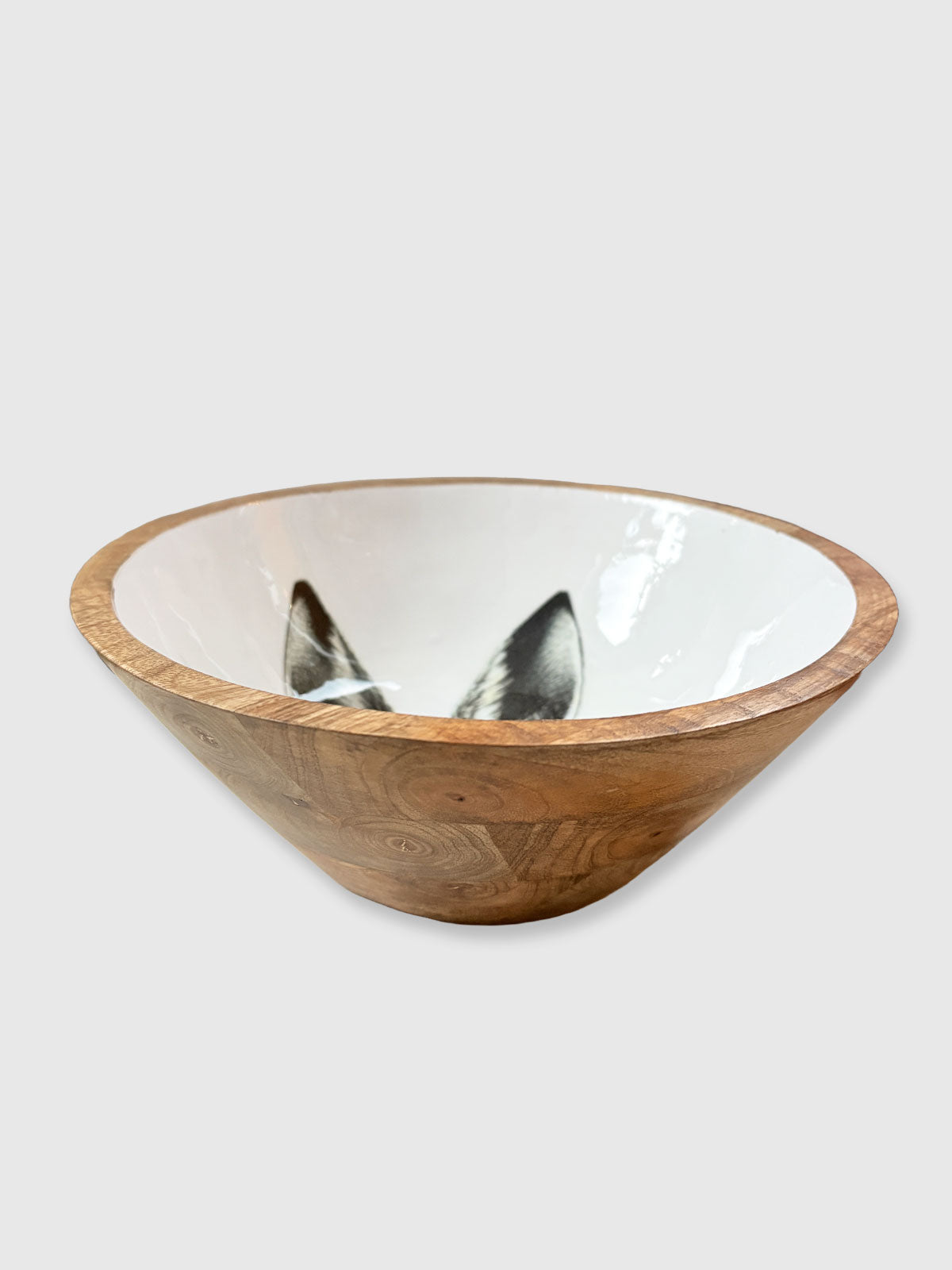 Hare / Rabbit Wooden Bowl - 23cm