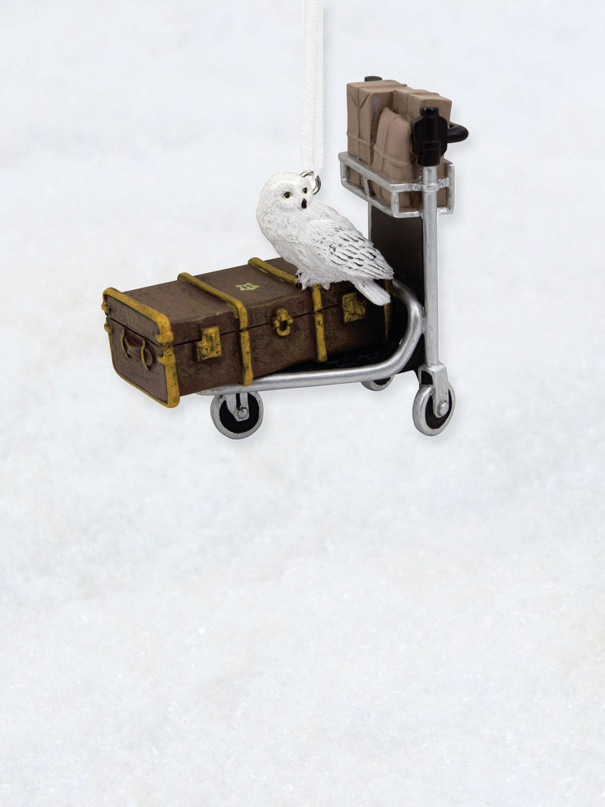 Harry Potter™ Trunk Trolley and Hedwig Owl Christmas Tree Ornament