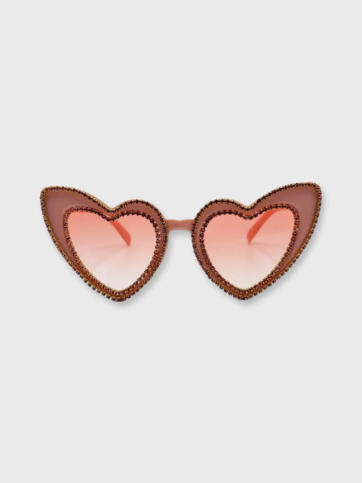 Sunglasses Heart Shape Diamonte in Pink