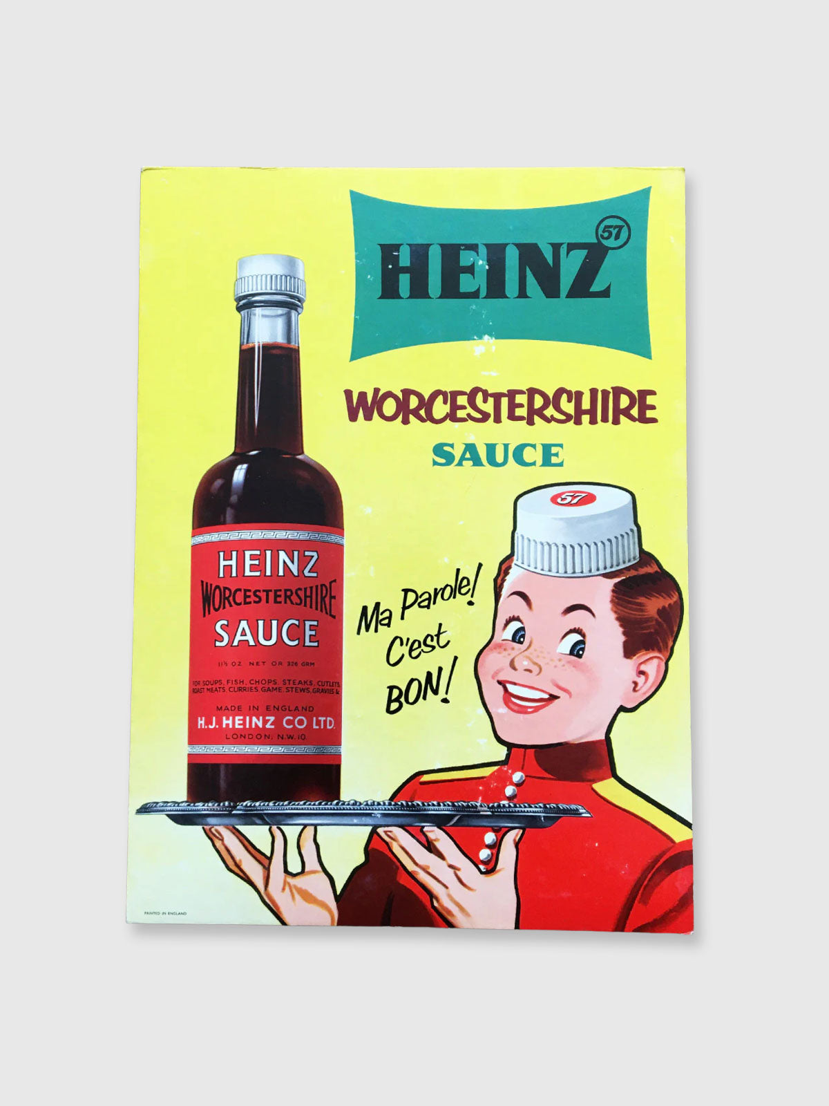 Heinz Vintage French Advertising Sign - Worcestershire Sauce