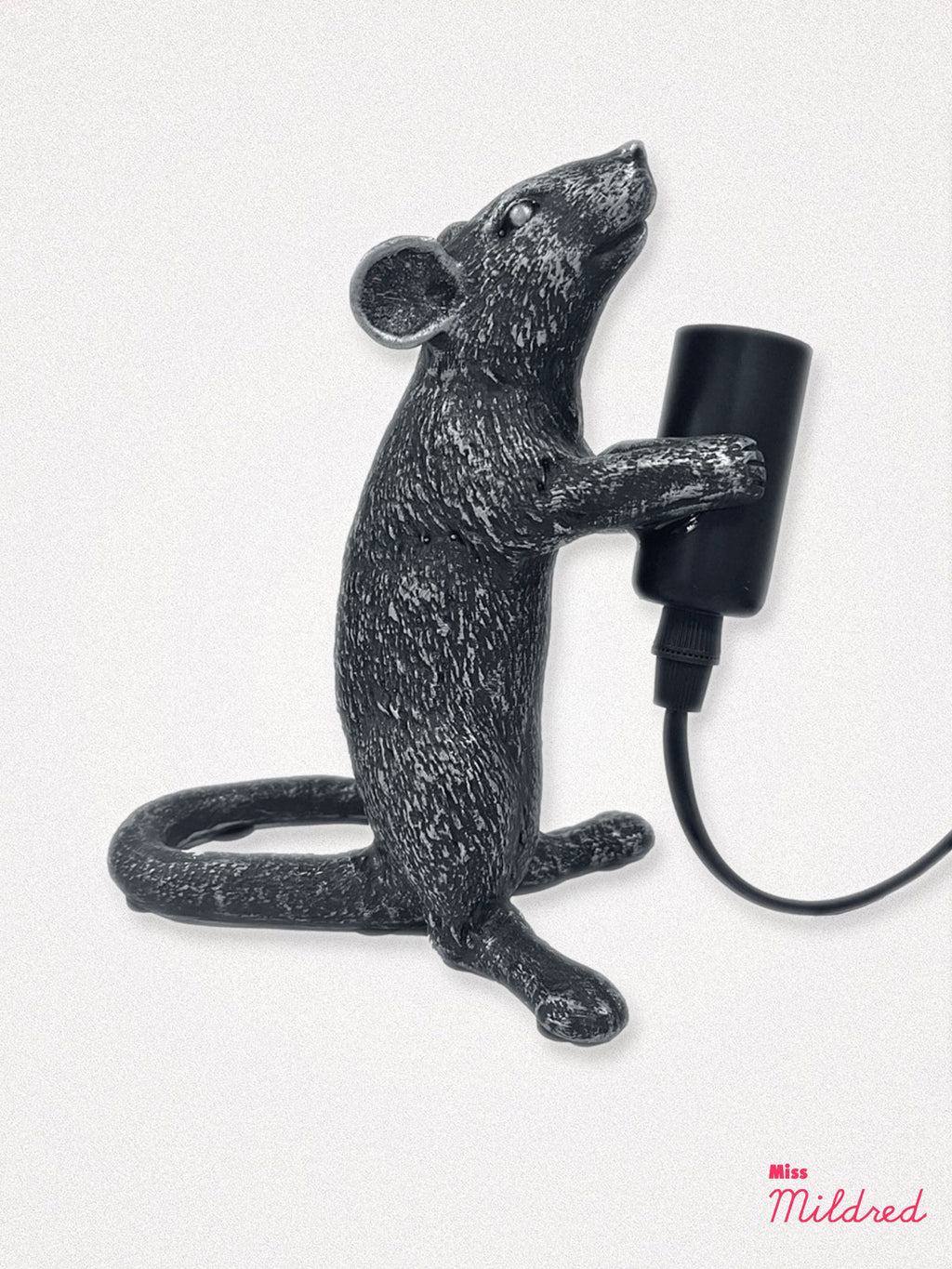 Mouse Holding Bulb Lamp Light