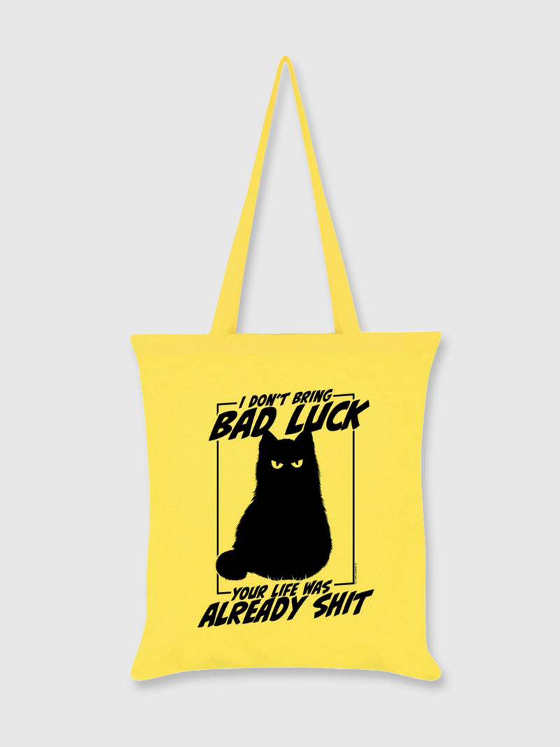 I Don't Bring Bad Luck Black Cat - Tote Bag - Yellow