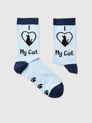 I Love My Cat Socks - Ladies