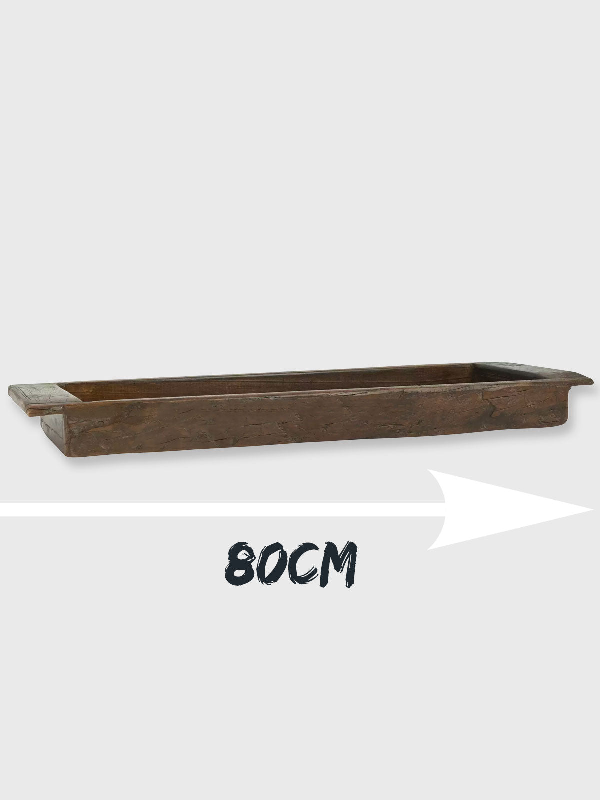 IB Laursen Wooden Trough Oblong - 80cm