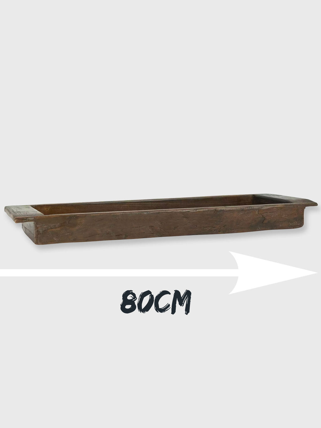 Ib Laursen Wooden Trough Oblong - 80cm