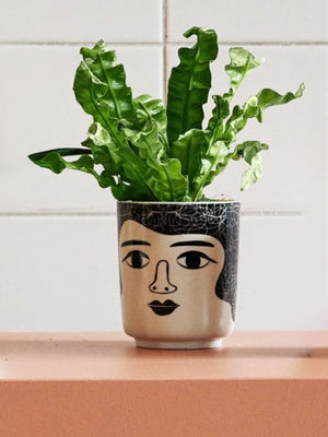 Mrs Bauer Ceramic Face Pot