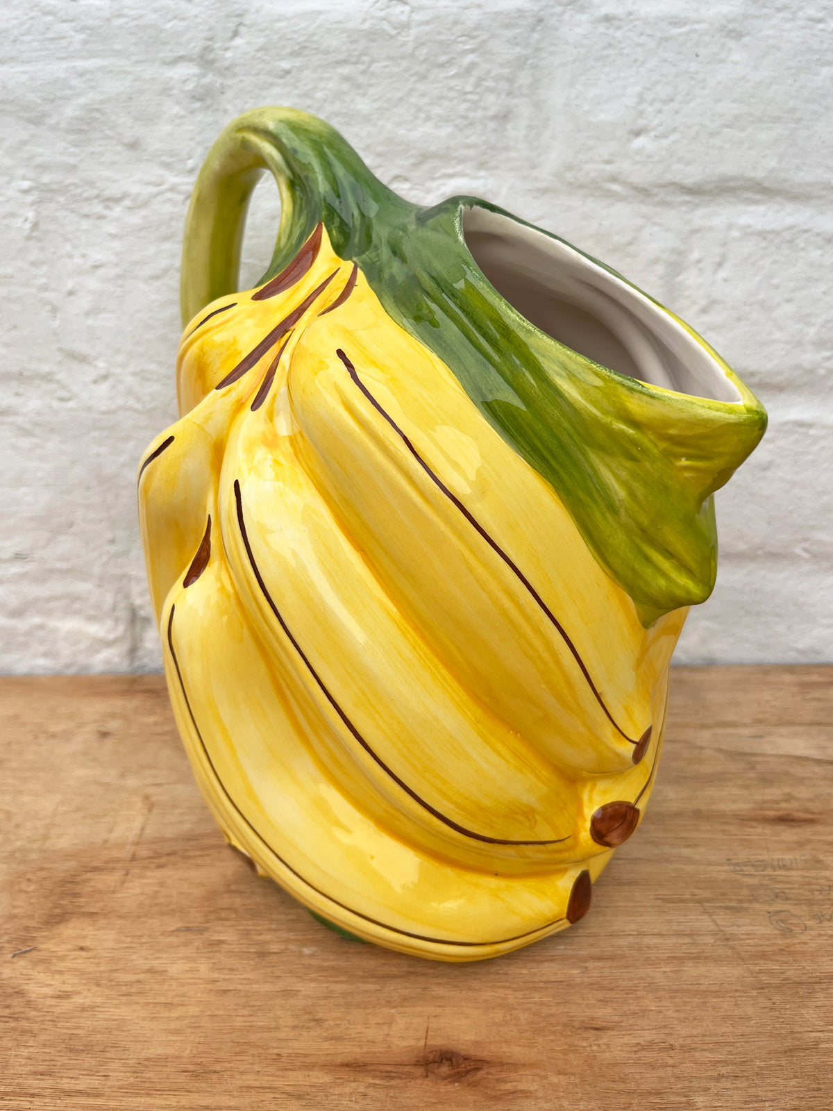 Italian Banana Shaped Ceramic Jug