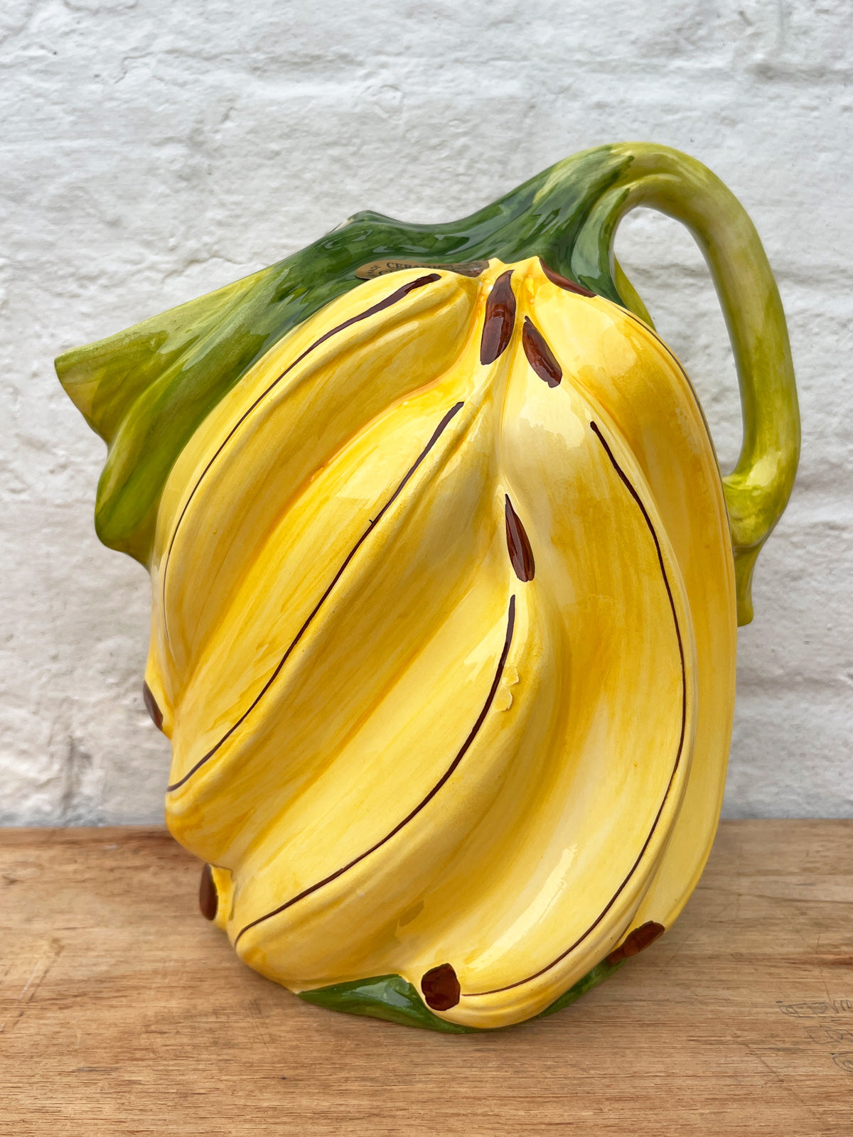 Italian Banana Shaped Ceramic Jug