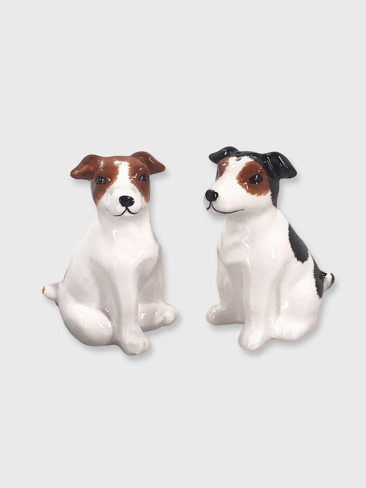 Jack Russell Terrier Dog Shaped Salt and Pepper Pots