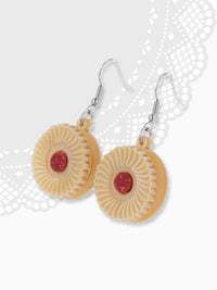 Jammy Biscuit Shaped Earrings