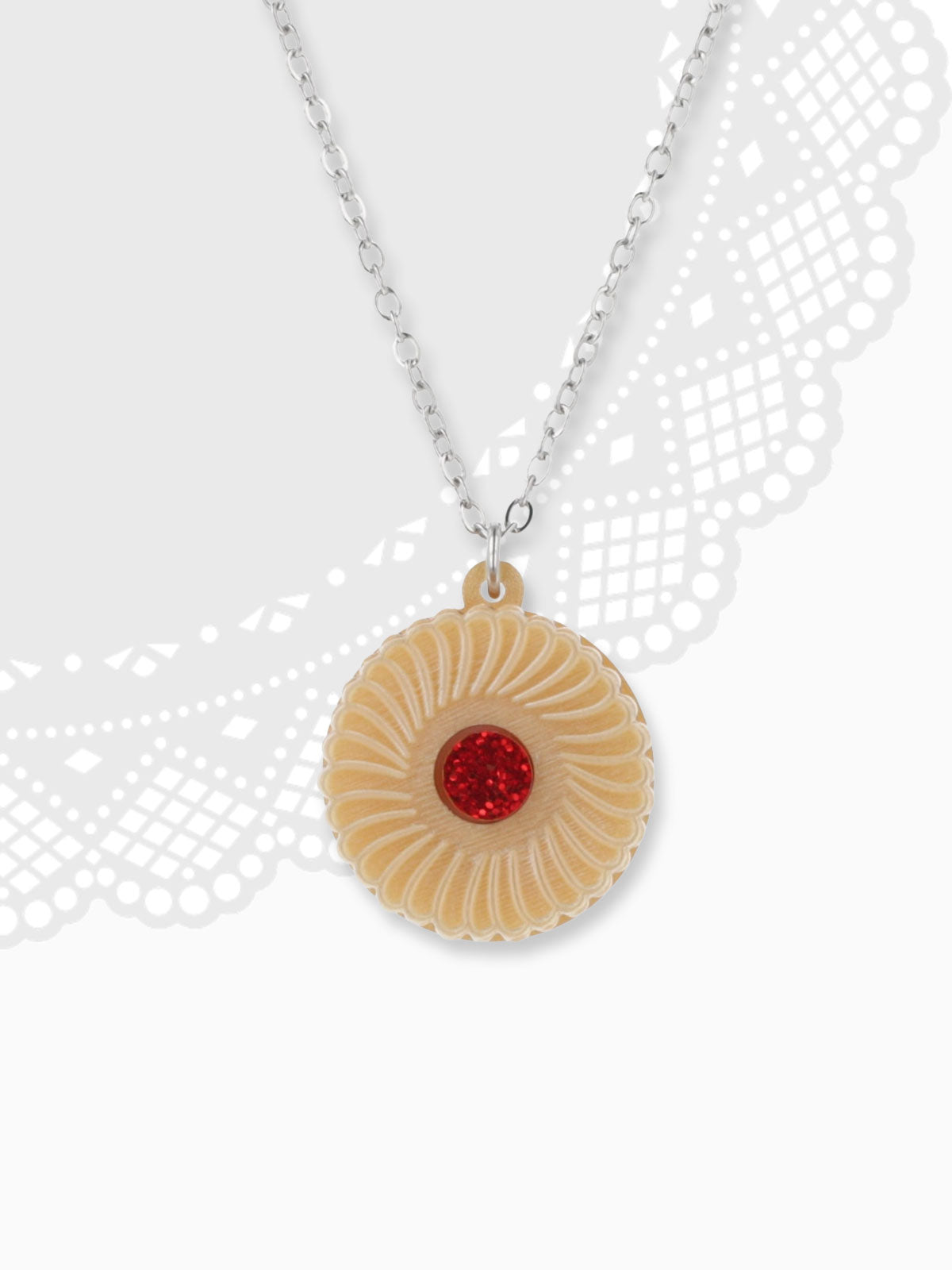 Jammie Biscuit Shaped Necklace