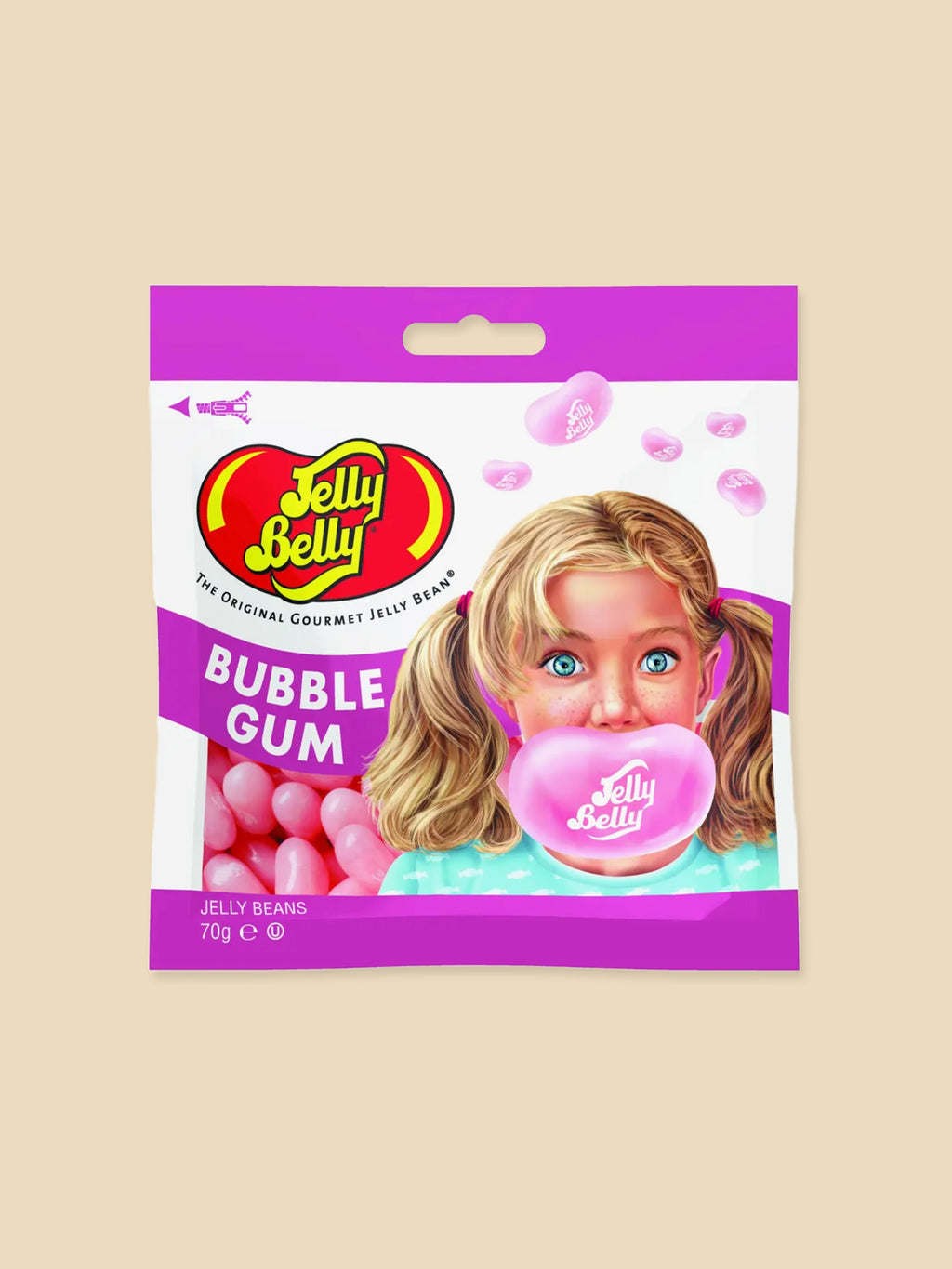Jelly Belly Jelly Beans - BubbleGum Flavour - 70g