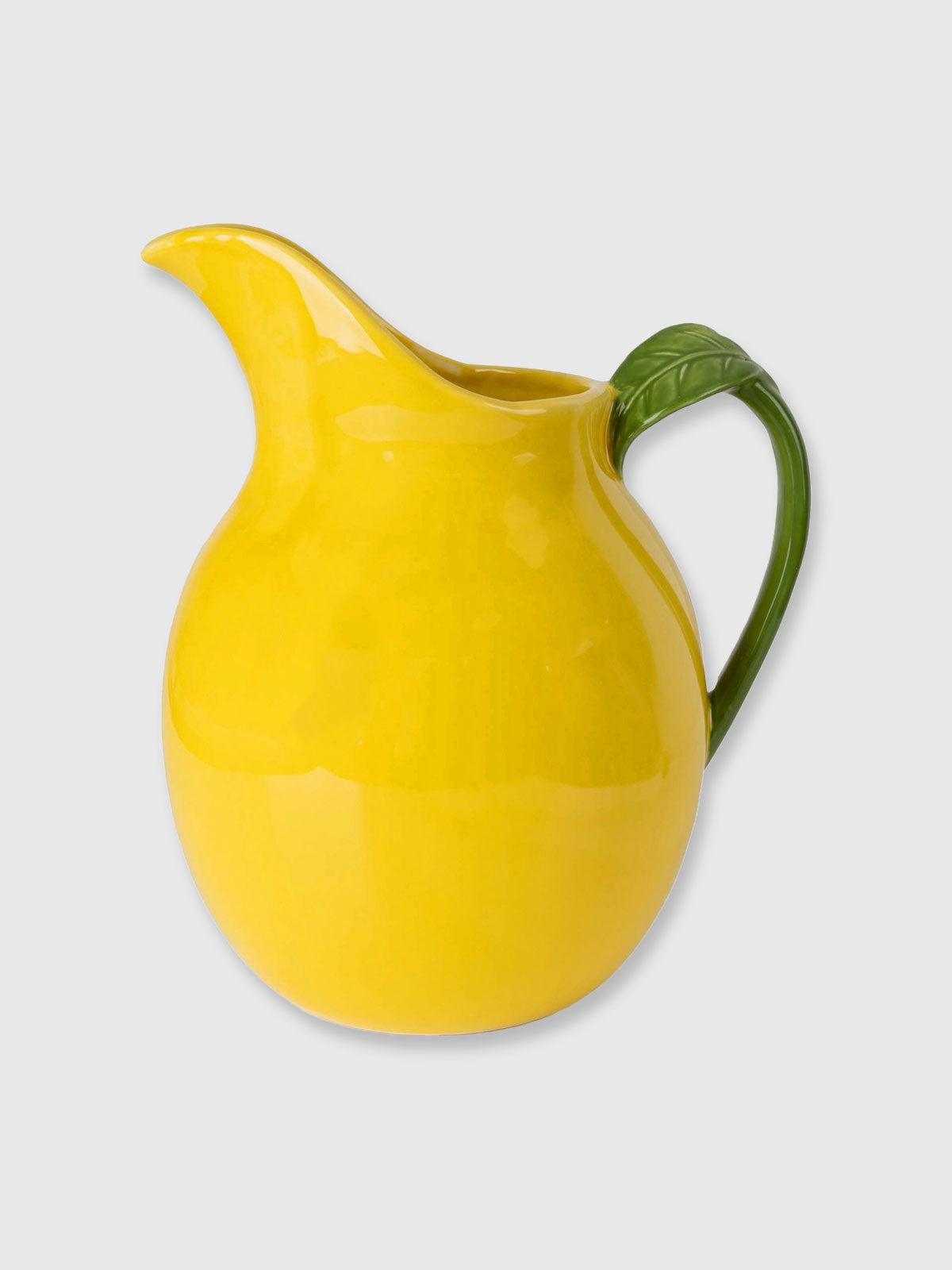 Lemon Yellow Ceramic Pitcher Jug