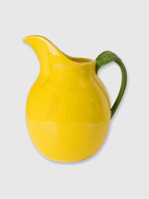 Lemon Yellow Ceramic Pitcher Jug  - 21cm