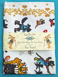 Kapelki Art Cotton Tea Towel - Cats and Kittens