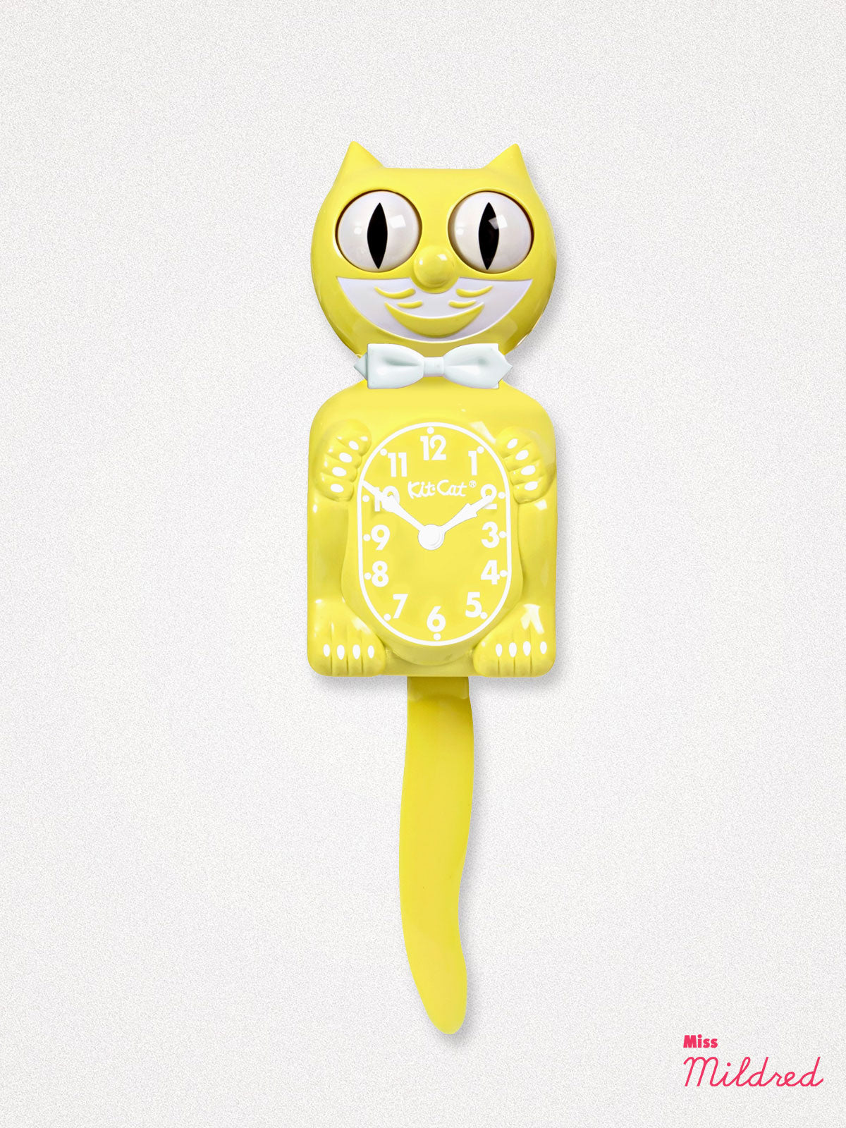 Kit Cat Clock - Original Large Size - Yellow Daffodil