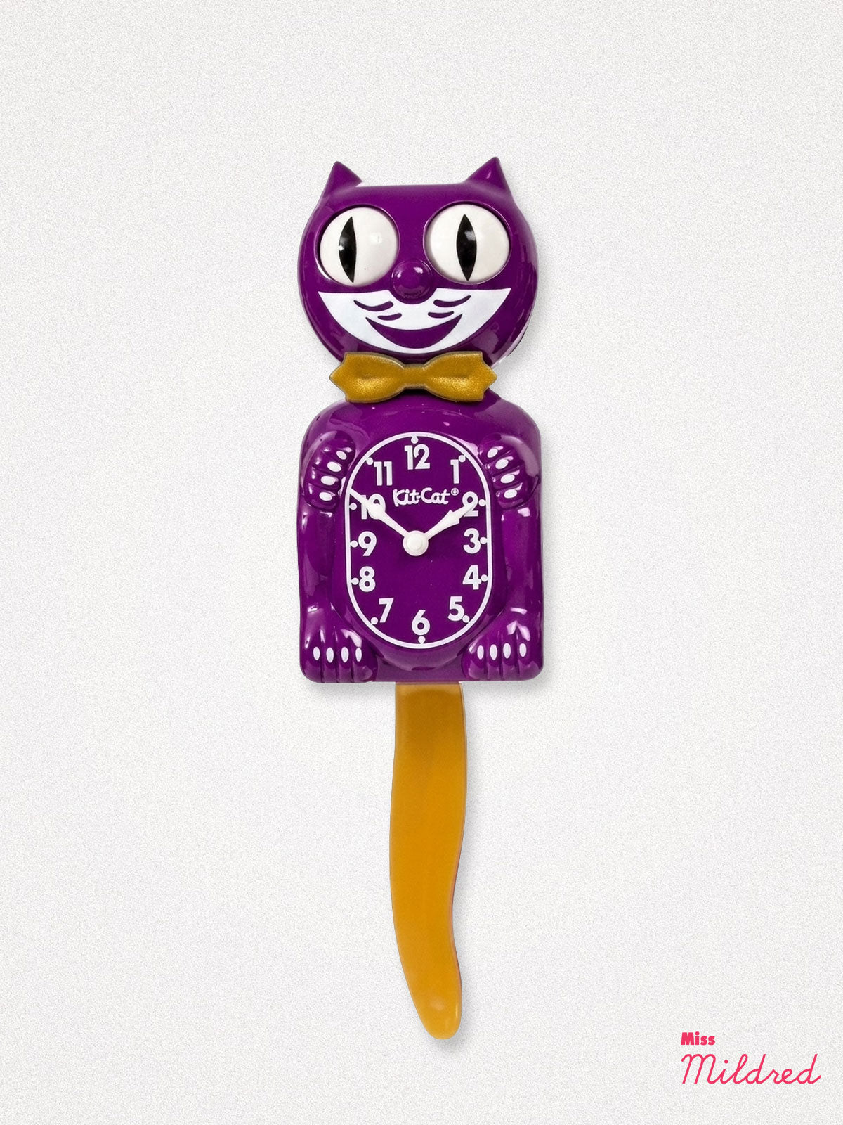 Kit Cat Clock - Original Large Size - Purple & Gold