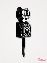 Kit Cat Clock 'Glow in the Dark' - Original Large Size - Black