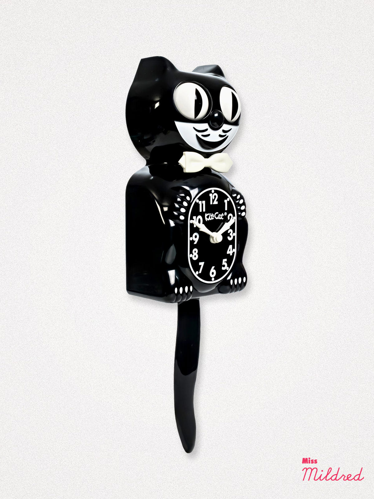 Kit Cat Clock 'Glow in the Dark' - Original Large Size - Black