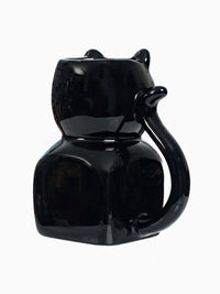 Kit Cat Clock Black Mug