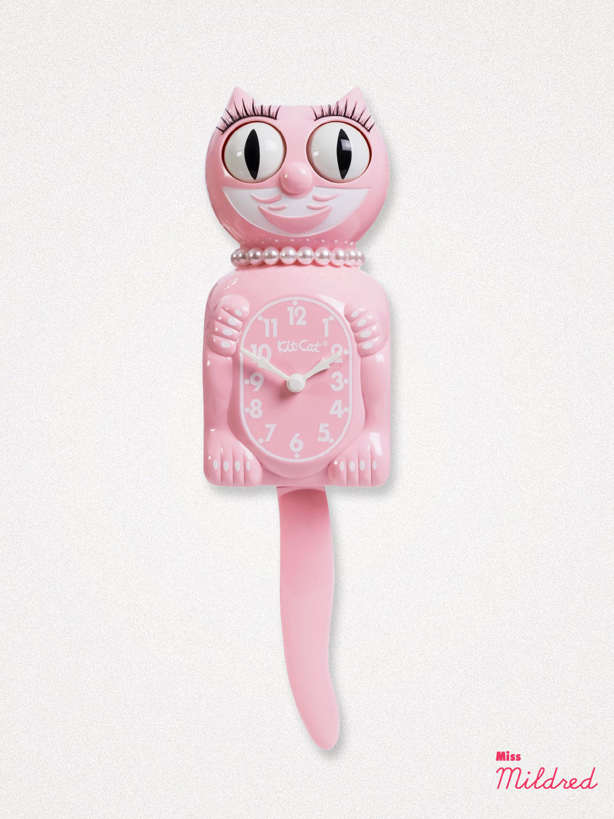 Kit Cat Clock - Original Large Size Lady - Bubblegum Pink