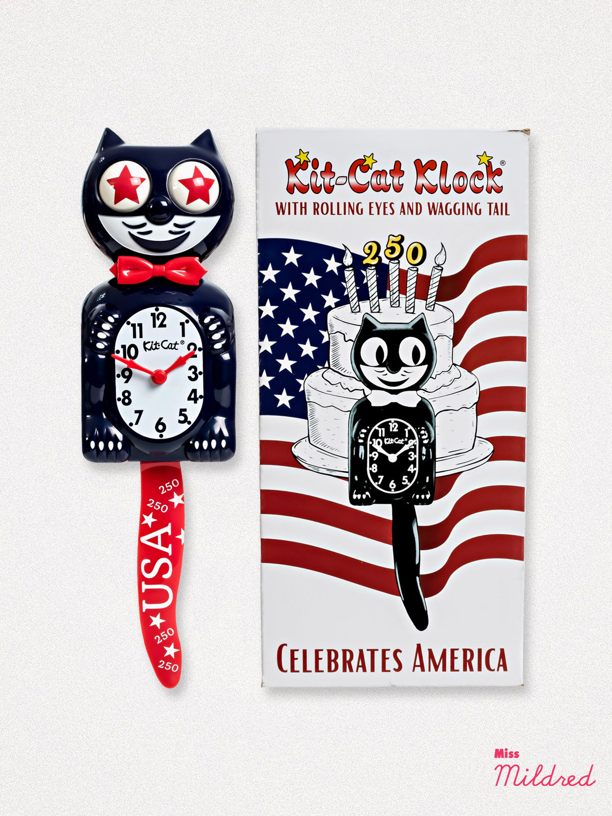 Kit Cat Clock Special Edition - Original Large Size - Old Glory USA