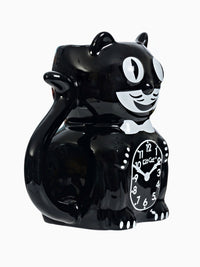 Kit Cat Clock Black Mug