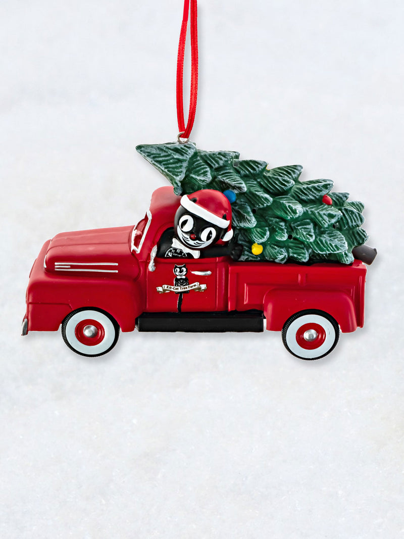 Kit-Cat Klock Christmas Decoration - Tree Farm Truck