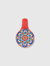 Ceramic Tuscany Spoon Rest - Orange and Multi