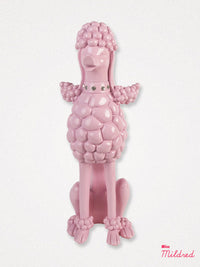 Kitsch Pink Poodle Dog Figure