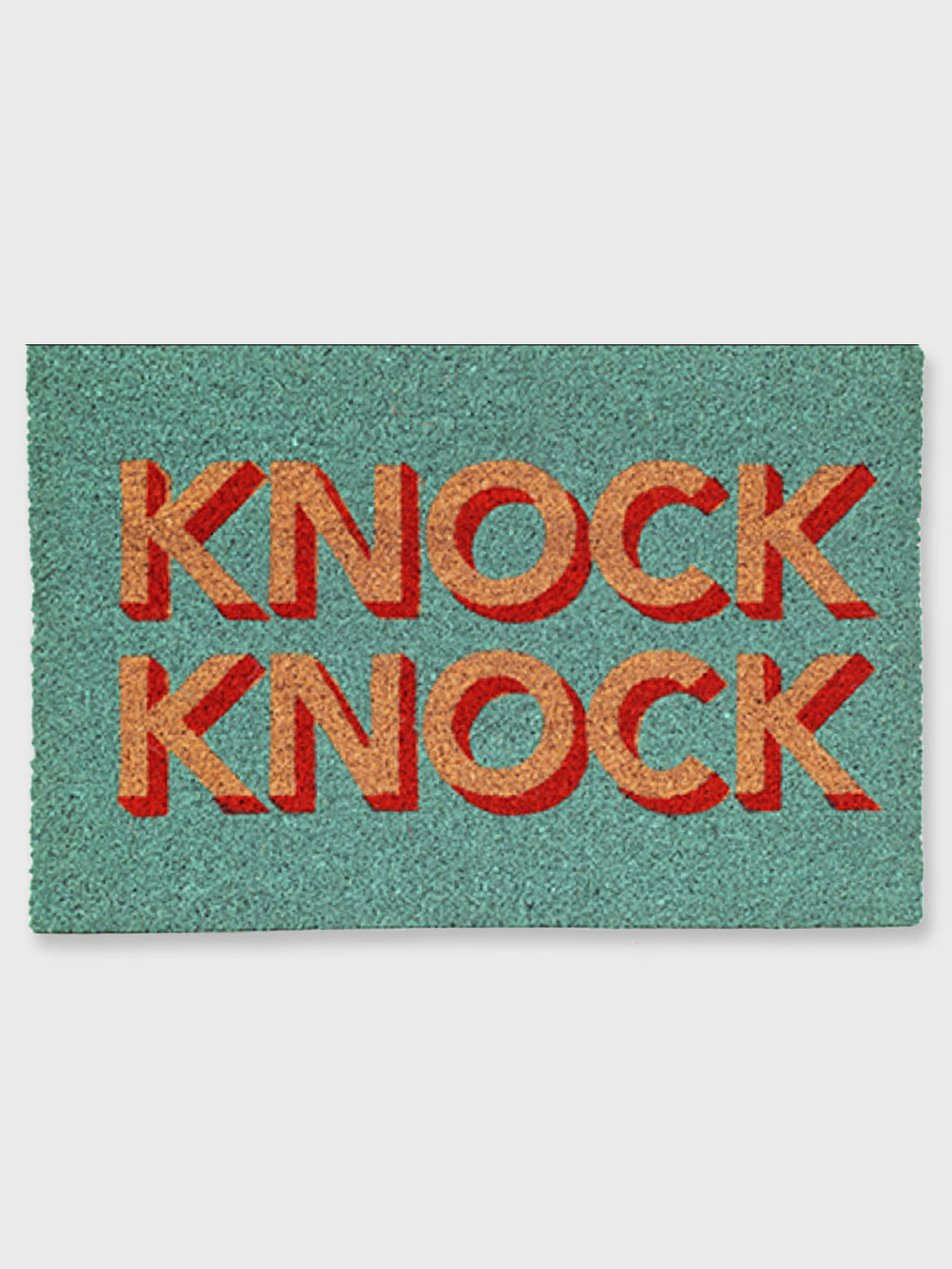 Knock Knock Door Mat - Green