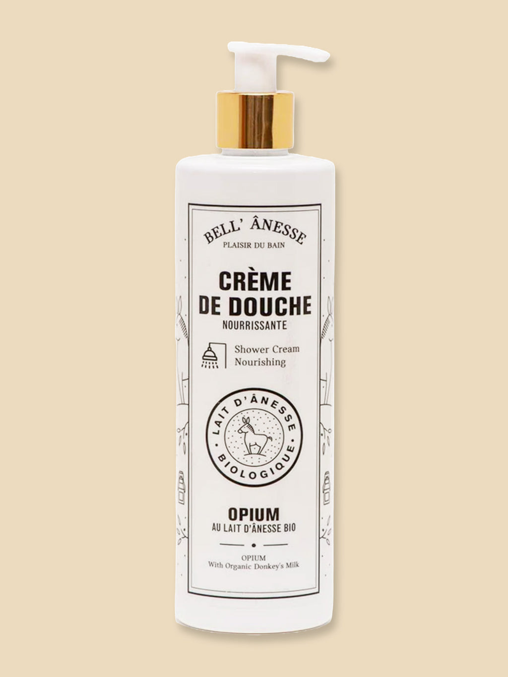 Organic Donkey Milk and Opium Shower Cream 400ml